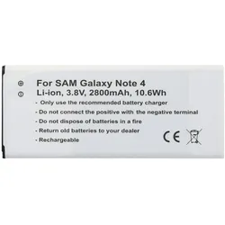 AccuCell Akku passend für den Samsung Galaxy Note 4 Akku mit NFC
