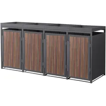 ML-Design Mülltonnenbox 260 x 80 x 124 cm beige