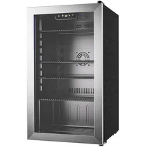 euhomy BR001 Getränkekühlschrank 90 l 850 mm hoch Grau/Schwarz