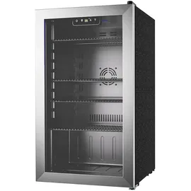 euhomy BR001 Getränkekühlschrank 90 l 850 mm hoch Grau/Schwarz