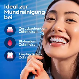 Oral-B iO Series 3 Duopack Matt Black + 2. Handstück Ice Blue + Reiseetui