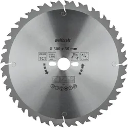 wolfcraft Kreissägeblatt, Serie Grün, Hartmetall Längsschnitt & Wechselverzahnung, verschiedene Maße