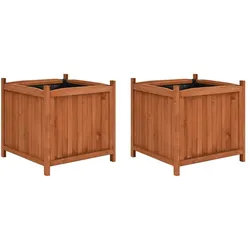 vidaXL Hochbeete 2 Stk. 50x50x50 cm Tannenholz