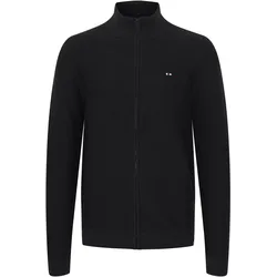 Strickjacke FQ1924 "Strickjacke FQVillum", Herren, Gr. L, schwarz (schwarz beauty), Obermaterial: 100% Baumwolle CO., casual, normal, Strickjacken