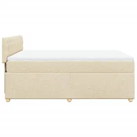 vidaXL Boxspringbett 140 x 200 cm Creme