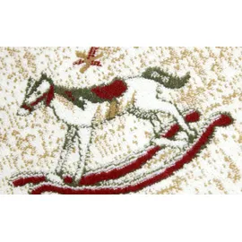 Villeroy & Boch Webteppich Weihnachten Toy's Delight , rot , Baumwolle,Viskose Ø: 160