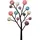 Kare Wandgarderobe Bubble Tree Mehrfarbig