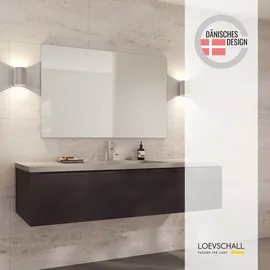 Loevschall Spiegel LOEVSCHALL "Refine Wandspiegel rechteckig – eleganter Designspiegel mit edlem", silber (silberfarben), B:60cm H:100cm T:1,5cm, Spiegelglas, Spiegel, Rahmen in vielen Größen & Farben für Bad, Flur & Schlafzimmer