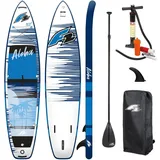 F2 Aloha 12'2 SUP Board Stand Up Paddle aufblasbar Surfboard Paddel weiß|blau 370 cm