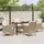 vidaXL Garten Essgruppe 5-tlg. Beige