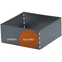 Bellissa Rasenkante Square Corten 30x30cm H20cm Beetumrandung Beeteinfassung