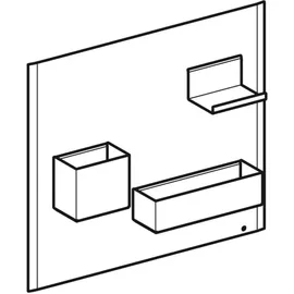Geberit Magnettafel mit Stauboxen weiß