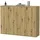inn.furn Kommode Eiche Artisan, 122 cm, Schuhschrank mit 12 Fächern | Gr.: onesize
