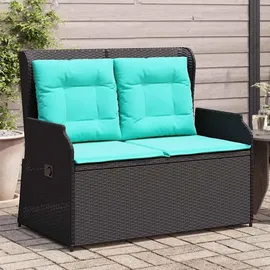 vidaXL Gartenbank 220 x 0 x 0 cm Schwarz