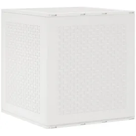 vidaXL Aufbewahrungsbox 55 x 53 x 57 cm 1-tlg. Weiß