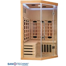 SANOTECHNIK SUPREME Infrarotkabine Wärmekabine 2 Pers. 120x120x190 cm