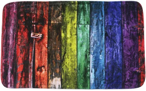 Sanilo Badteppich, bunt, Polyester, mit Regenbogen