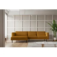 kaiser möbel Ecksofa L-form Dani modern und geräumig Stoff Poso Senffarbe Rechts
