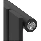 neu.haus Designheizkörper Nore 1800 x 300 mm 598 W schwarz Mittelventil