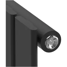 neu.haus Designheizkörper Nore 1800 x 300 mm 598 W schwarz Mittelventil