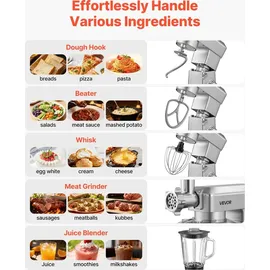 Vevor Knetmaschine Silber