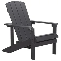 Beliani Moderner Muskoka Gartenstuhl 75 x 88 x 75 cm dunkelgrau