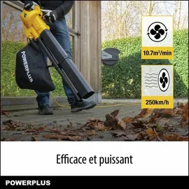 Powerplus Elektro-Laubbläser ohne Akku