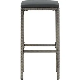 vidaXL Gartenbar Set 5-tlg. Grau