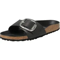 Birkenstock Madrid Big Buckle Nubukleder geölt schmal schwarz 40