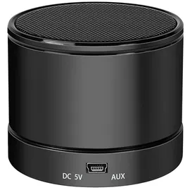 Logilink Bluetooth Lautsprecher mit MP3-Player und microSD Kartenleser, Schwarz