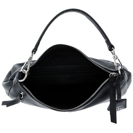 ABRO Leather Adria Hobo Bag Juna small Nos/ Black/Nickel - S Black Nickel