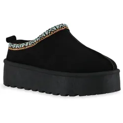 Damen Pantoffeln in Schwarz