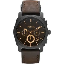 Fossil Machine Leder 42 mm FS4656