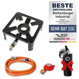 Rothenberger Hockerkocher Industrial inkl. Schlauch & Regler mit Thermo Kaffeebecher