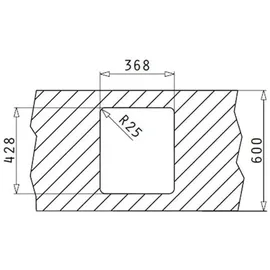 PYRAMIS Lume (34X40) 1B Edelstahl poliert + Handbetätigung