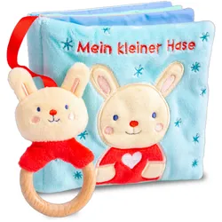 Mein liebstes Kuschelbuch mit echtem Holzbeißring. Mein kleiner Hase