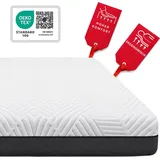 Matinee - Matratze 140 x 200 cm - Taschen-Federkernmatratze Schaumstoff-Matratze mit PolyurethanSchaum und Bezug - H2 - Cabbi