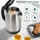 Aigostar Milo - 1,7 L Wasserkocher Edelstahl mit Kalkfilter, Kabellos, Abschaltautomatik, 2200W, BPA-Frei, Schwarz