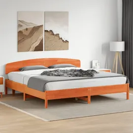 vidaXL Massivholzbett 180 x 200 cm Braun
