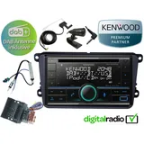 Kenwood CD Bluetooth DAB+ USB Radio Antenne inkl passend für VW T5 T6 2003-2020
