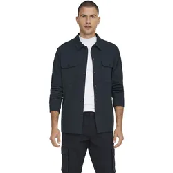 Only & Sons Herren Freizeit Hemd ONSNEWKODYL OVERSHIRT Regular Fit Regular Fit Blau 22021279 S