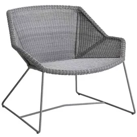 Cane-Line Breeze Loungesessel Stahl/Geflecht Hellgrau