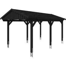 SKANHOLZ Fichtelberg Einzelcarport 3,17 x 5,66 m anthrazit inkl. Pfostenanker