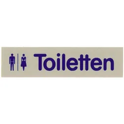 Contacto Wortschild TOILETTEN