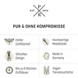 fragrance and style gmbh Purple River Reed Diffuser Glas, 100ml Weiß