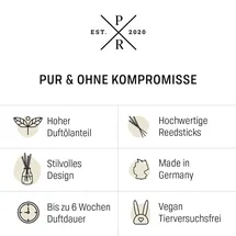 fragrance and style gmbh Purple River Reed Diffuser Glas, 100ml Weiß