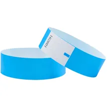 L LIKED Nummerierte Armbänder für Veranstaltungen, wasserdichtes Papier, Neon-Armbänder, Party-Bänder, Eingangs-Armbänder für Veranstaltungen, Musik, Festival, Konzert, Wettbewerb (Neonblau), 500
