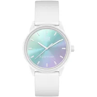 ICE-Watch ICE solar power Lilac turquoise sunset - Weiße Damenuhr mit Silikonarmband - 020649 (Small)