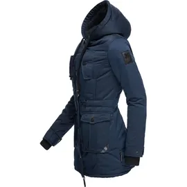 Navahoo Damen, Warmer Winterparka mit Kapuze Luluna Prc blau, Gr. XS - XS