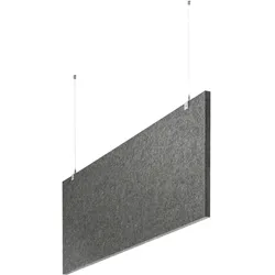 baffel-Set - Deckenträger Farbe: grau, Größe: 150x25x2,5cm
